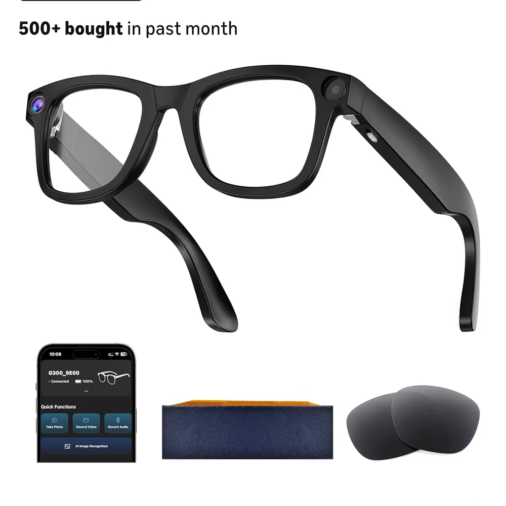 Smart AI Language Translation Glasses - Real-Time Communication Device